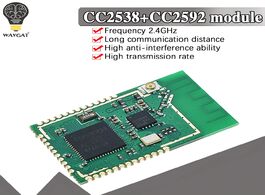 Foto van Elektronica componenten cc2538sf53rtqr cc2538 cc2592 pa zigbee wireless module cc2538sf53 high power