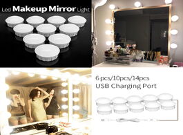 Foto van Lampen verlichting led vanity light makeup mirror bulb 12v usb cable powered dressing table make up 