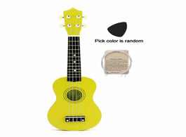 Foto van Sport en spel colorful 21 inches soprano ukulele basswood nylon 4 strings bag acoustic mini hawaiian