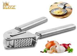 Foto van Huis inrichting ehz garlic press high quality stainless steel device ginger vegetable manual stirrer