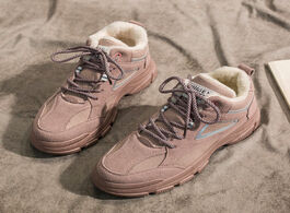 Foto van Schoenen women shoes fashion flock casual for increase sneakers flats platform winter warm plush off