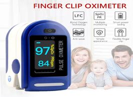Foto van Schoonheid gezondheid medical finger pulse blood oximeter oxygen meter clip type spo2 led two color 