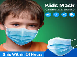 Foto van Beveiliging en bescherming masks for kids disposable children face mask industrial 3 ply ear loops f