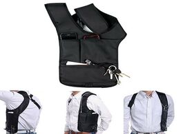 Foto van Tassen armpit bag with adjustable strap anti theft portable chest bags men underarm shoulder hidden 