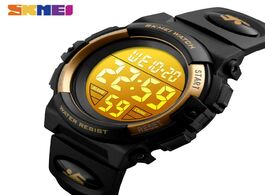 Foto van Horloge skmei 50m waterproof wristwatches kids digital watch alarm calendar chronograph sport watche
