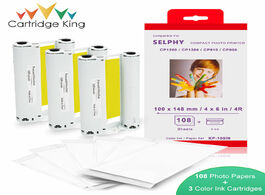 Foto van: Computer 3pcs ink 108 sheets photo paper set print for canon selphy cp1300 cp1200 c1000 cp910 cp900 