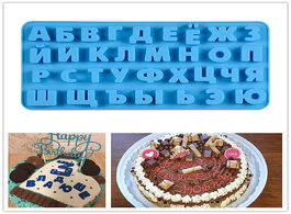 Foto van Huis inrichting silicone 3d russian alphabet mold letters chocolate cake decorating tools tray fonda
