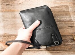 Foto van Tassen leather handbags men clutch bag retro casual long wallet zipper phone bags tide s soft first 