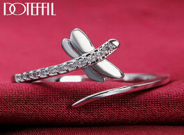 Foto van Sieraden doteffil 925 sterling silver dragonfly aaa zircon opening ring for women fashion wedding en