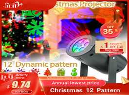 Foto van Lampen verlichting christmas 12 pattern automatic rotating led projector lights waterproof indoor sp