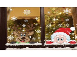 Foto van Huis inrichting creative santa elk christmas pvc static sticker door wall stickers living room home 
