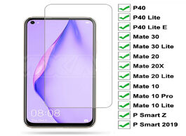Foto van Telefoon accessoires 9d tempered glass for huawei p40 lite e p smart z 2019 screen protector protect