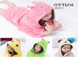 Foto van Baby peuter benodigdheden bathrobe cute animal cartoon blanket kids hooded toddler 3 12 years old