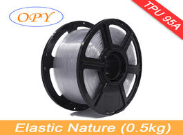Foto van Computer 3d elastic flexible tpu filament 1.75mm rubber material roll flex black 1kg 0.5kg printer n