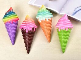 Foto van Speelgoed large colorful ice cream squishy slow rising soft creative squeeze toys simulation stress 