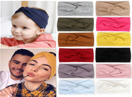 Foto van Baby peuter benodigdheden headband mommy twist hairband for women girls turban mother daughter hair 