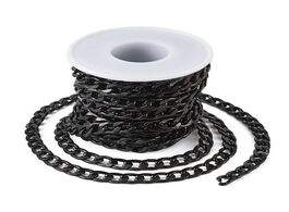 Foto van Sieraden pandahall aluminum twisted chains black curb for necklaces bracelets jewelry making unwelde