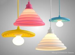 Foto van Lampen verlichting creative colorful silicone pendant lights lamp e27 decor home lighting for living