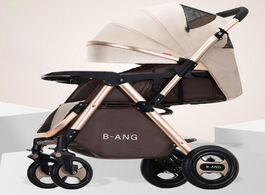 Foto van Baby peuter benodigdheden high landscape stroller two way carriage can sit on a reclining light fold