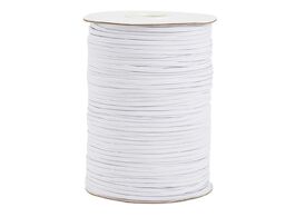 Foto van Sieraden 4mm 1 8 wide flat elastic cord for diy mask material white black sewing accessories about 1