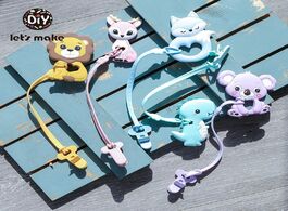 Foto van Baby peuter benodigdheden let s make 1pc pacifier chain plastic nipples silicone pandant holder rope