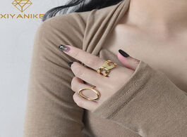 Foto van Sieraden xiyanike minimalist 925 sterling silver trendy rings vintage handmade cross winding width f