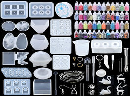 Foto van Sieraden 11 styles epoxy casting molds set silicone uv tools kits resin for jewelry making diy earri