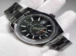 Foto van Horloge silver business aaa watch men luxury automatic mechanical watches sky dweller u1 factory