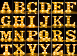 Foto van Huis inrichting luminous led letter 26 english alphabet night light battery plastic lamp romantic we