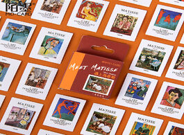 Foto van Kantoor school benodigdheden 46pcs pack artist matisse painting label stickers decorative stationery