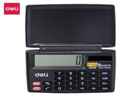 Foto van Computer deli 39218 mini calculator portable office personal use pocket calculators handed 8 digit e