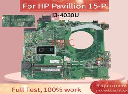 Foto van Computer y11a for hp pavillion 15 p i3 4030u laptop motherboard sr1en day11amb6e0 ddr3 notebook main