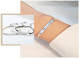 Foto van Sieraden trendy personalized sisters and best friends bracelets for women stainless steel with heart