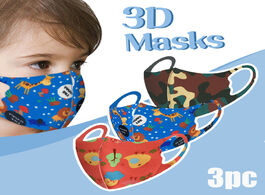 Foto van Beveiliging en bescherming 3pcskids boys girls cotton washable face mask adjustable cartoon children