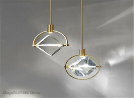 Foto van Lampen verlichting nordic crystal led pendant lights modern living room hanging lamp suspension lumi