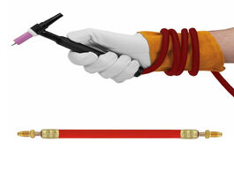 Foto van Gereedschap 25ft tig torch power cable air cooled welding accessory for 9 17 series torches silicone