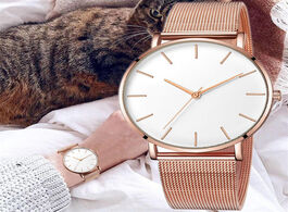 Foto van Horloge 2020 luxury ladies stainless steel mesh watch casual bracelet quartz clock reloj mujer relog