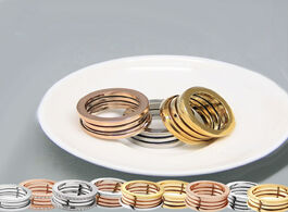 Foto van Sieraden fashion original finger buckle pink gold ring brand design jewelry engagement party free sh