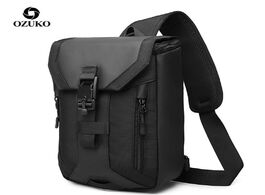 Foto van Tassen ozuko crossbody bag men multi layer high quality waterproof shoulder male messenger for teena