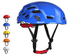 Foto van Beveiliging en bescherming ventilated helmet for work at height adjustable climbing safety hard hat 