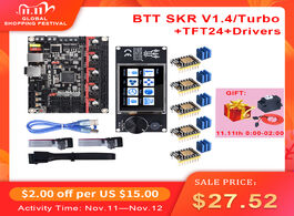 Foto van Computer bigtreetech btt skr v1.4 turbo control board tft24 touch screen upgrade v1.3 tmc2209 tmc220