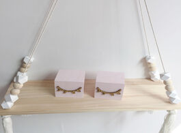 Foto van Huis inrichting nordic style colorful beads tassel wooden wall shelf clapboard decoration children r