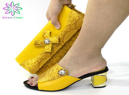 Foto van Schoenen new fashion italian shoes and bag set woman nigerian shoe for women big girl wedding matchi