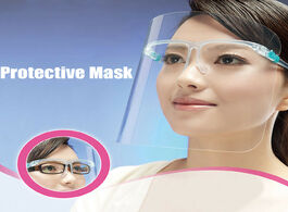 Foto van Beveiliging en bescherming 2020 new full face protective mask transparent adjustable shield plastic 