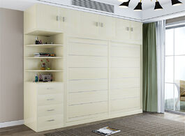 Foto van Meubels 4285 5a3 simple and modern home assembled panel wooden wardrobe closet bedroom furniture 2 d