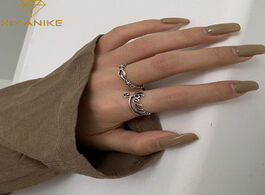 Foto van Sieraden xiyanike 925 sterling silver couple rings creative vintage letter handmade finger jewelry f