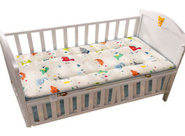 Foto van Baby peuter benodigdheden crib mattress toddler bed pad double sides cotton mesh bedding set boys gi