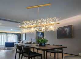 Foto van Lampen verlichting dandelion chandelier lighting for dining room bedroom nordic snowflake suspension