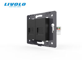 Foto van Elektrisch installatiemateriaal manufacture livolo wall socket accessory the base of telephone compu