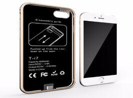 Foto van Telefoon accessoires 4000 mah for iphone 7 plus battery case metal shell power charger cover smart 5